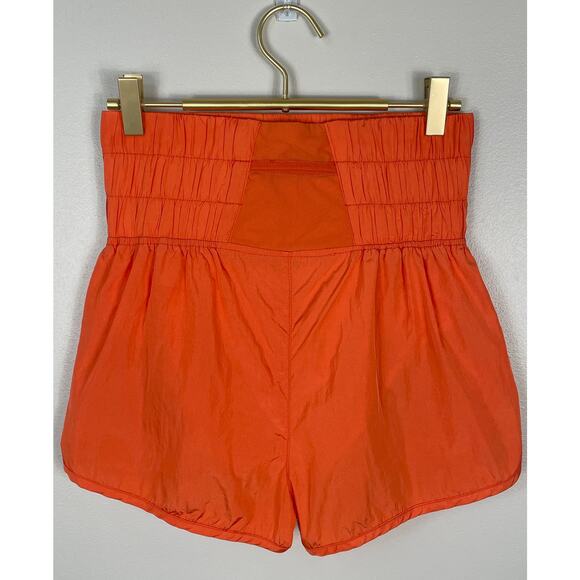 Free People Movement Way Home Shorts Orange Small Lined Workout Gym Running - Picture 6 of 11